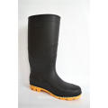 Good quality pvc working safety steel toe cap gumboots men rubber rain boots